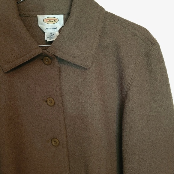 Talbots Olive Alpaca/Wool Jacket - Picture 3 of 11